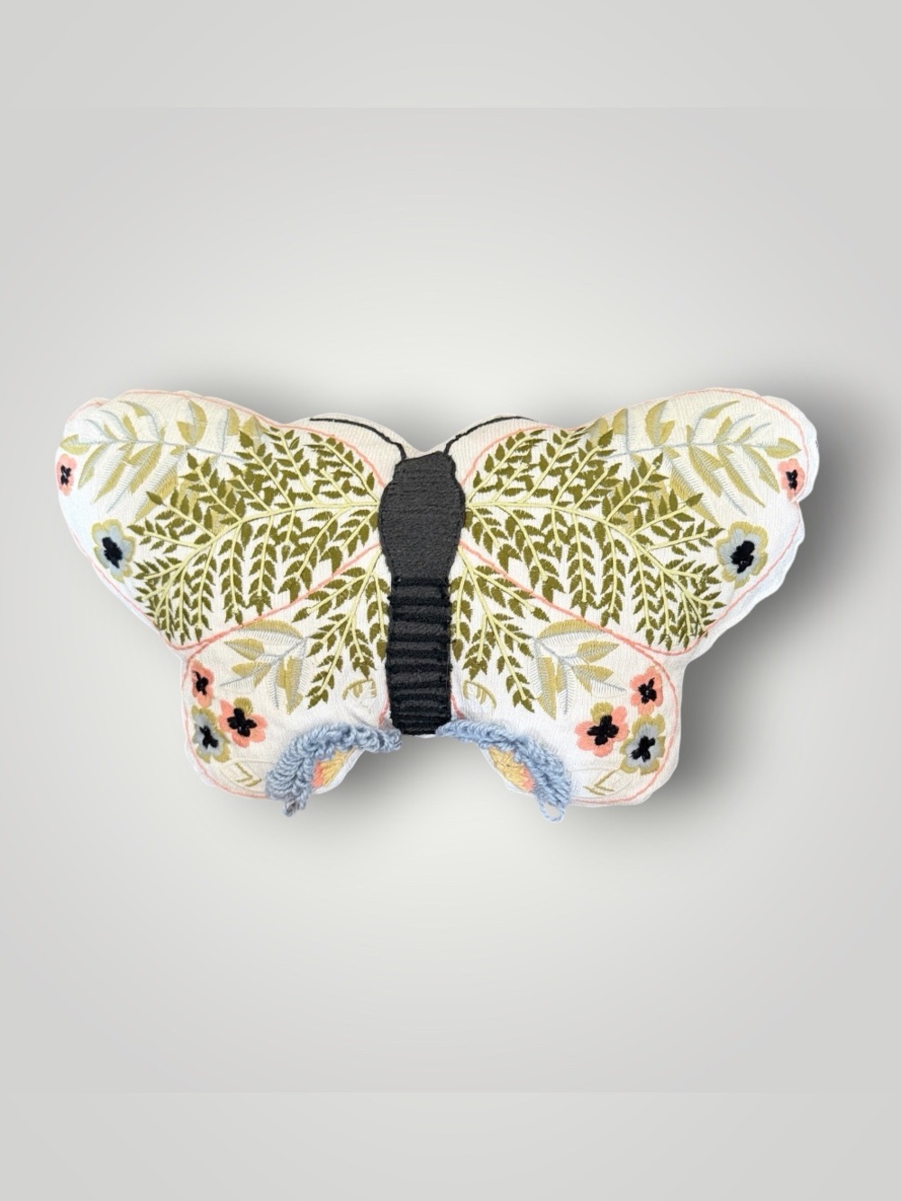 NWT Sonoma Goods For Life® Shaped Embroidered Butterfly Pillow - Picture 2 of 7